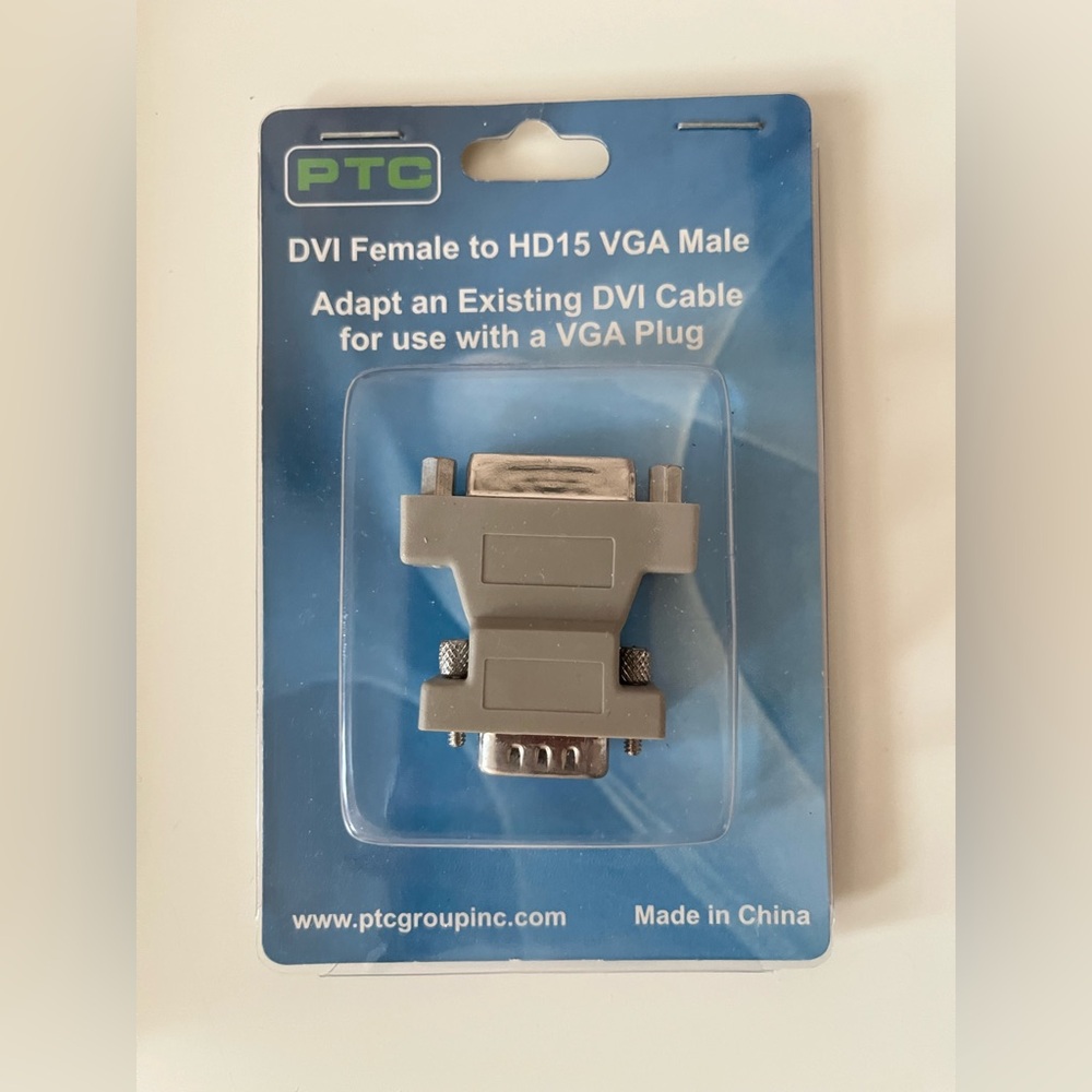 PTC DVI Female to HD15 VGA Male Adapter